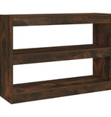 VidaXL Boekenkast/kamerscherm 100x30x72 cm gerookt eikenkleur