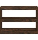 VidaXL Boekenkast/kamerscherm 100x30x72 cm gerookt eikenkleur