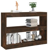 VidaXL Boekenkast/kamerscherm 100x30x72 cm gerookt eikenkleur