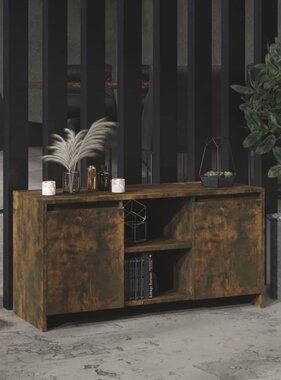 VidaXL Tv-meubel 102x37,5x52,5 cm bewerkt hout gerookt eikenkleurig