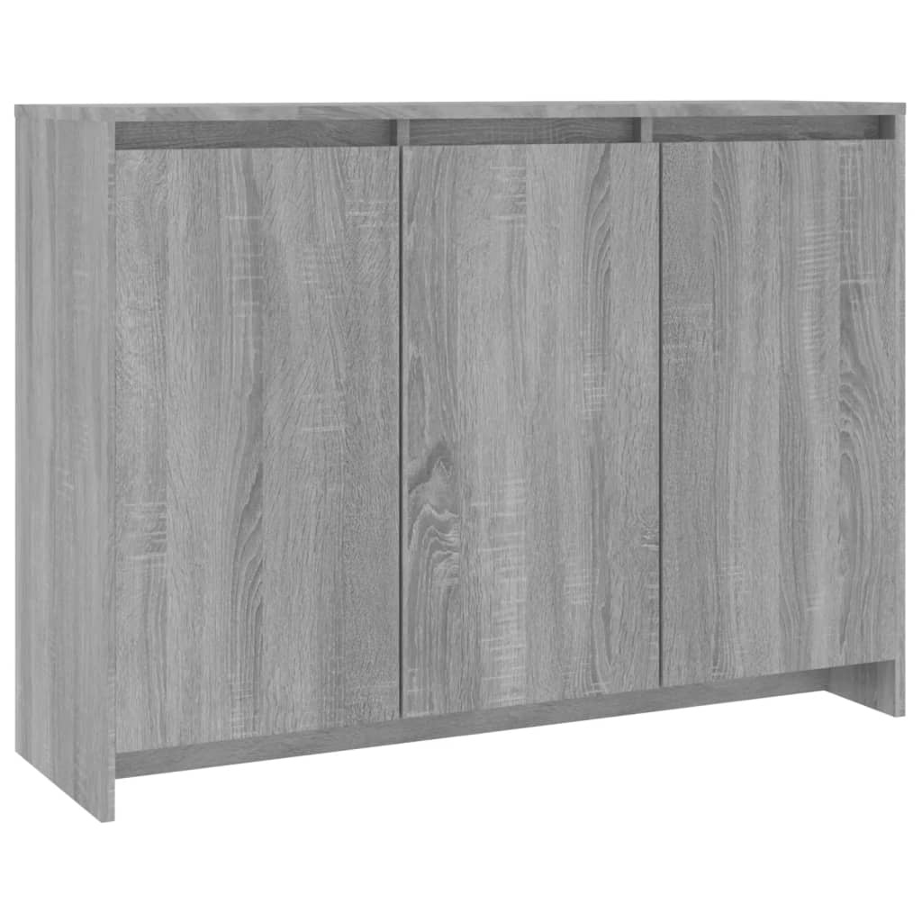 VidaXL Dressoir 102x33x75 cm bewerkt hout grijs sonoma eikenkleurig