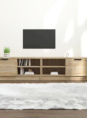 VidaXL Tv-meubels 2 st 80x35x36,5 cm bewerkt hout sonoma eikenkleurig