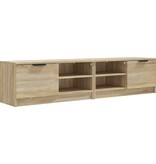 VidaXL Tv-meubels 2 st 80x35x36,5 cm bewerkt hout sonoma eikenkleurig