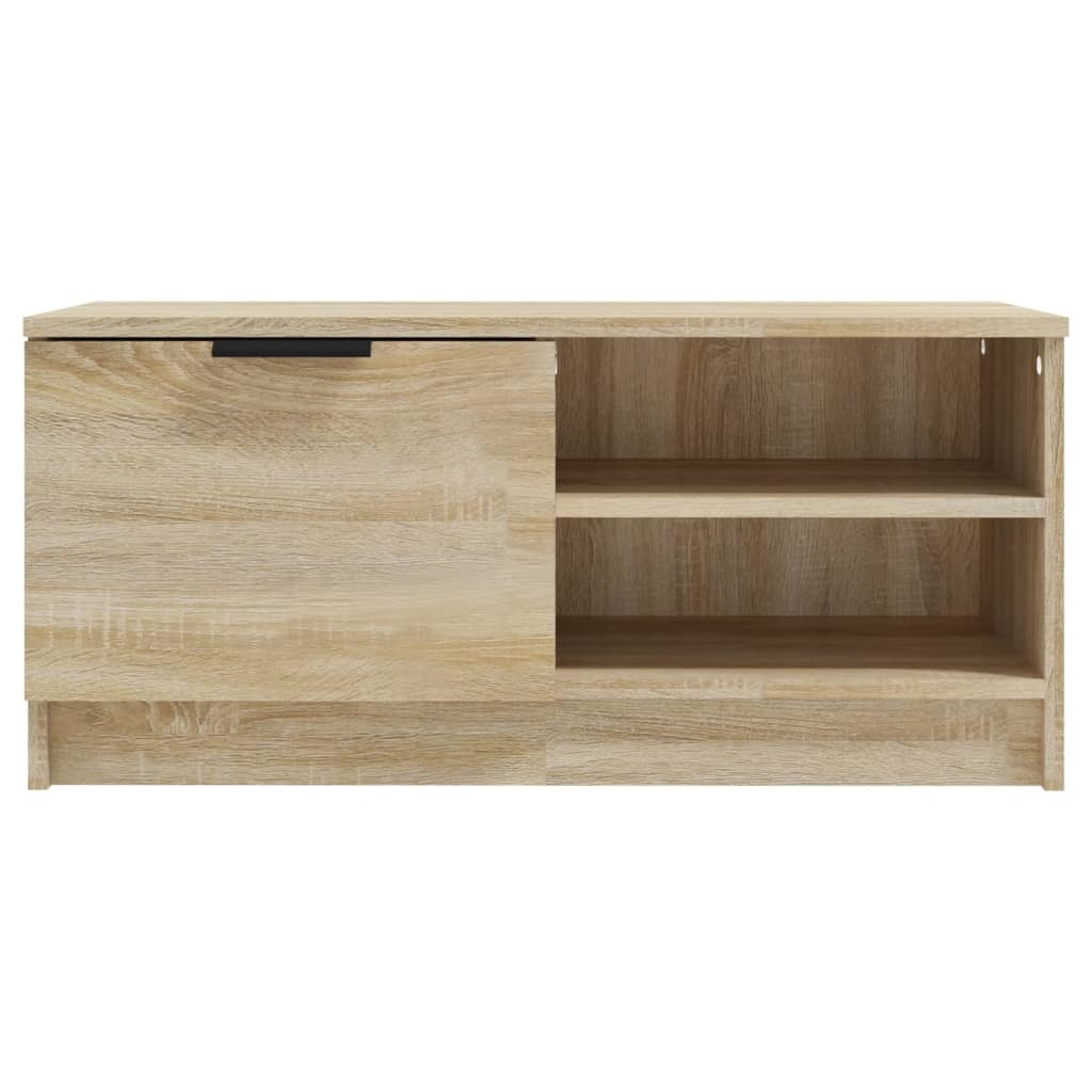 VidaXL Tv-meubels 2 st 80x35x36,5 cm bewerkt hout sonoma eikenkleurig