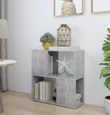 VidaXL Boekenkast 60x24x63 cm bewerkt hout betongrijs