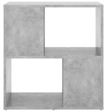 VidaXL Boekenkast 60x24x63 cm bewerkt hout betongrijs
