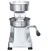 VidaXL Hamburgerpersmachine met 500 scheidingsbladen 10 cm aluminium