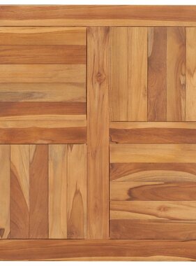 VidaXL Tafelblad 70x70x2,5 cm massief teakhout