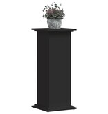 VidaXL Plantenstandaard 33x33x80 cm bewerkt hout zwart