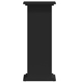 VidaXL Plantenstandaard 33x33x80 cm bewerkt hout zwart