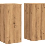 VidaXL Plantenstandaards 2 st 30x30x70 cm hout artisanaal eiken