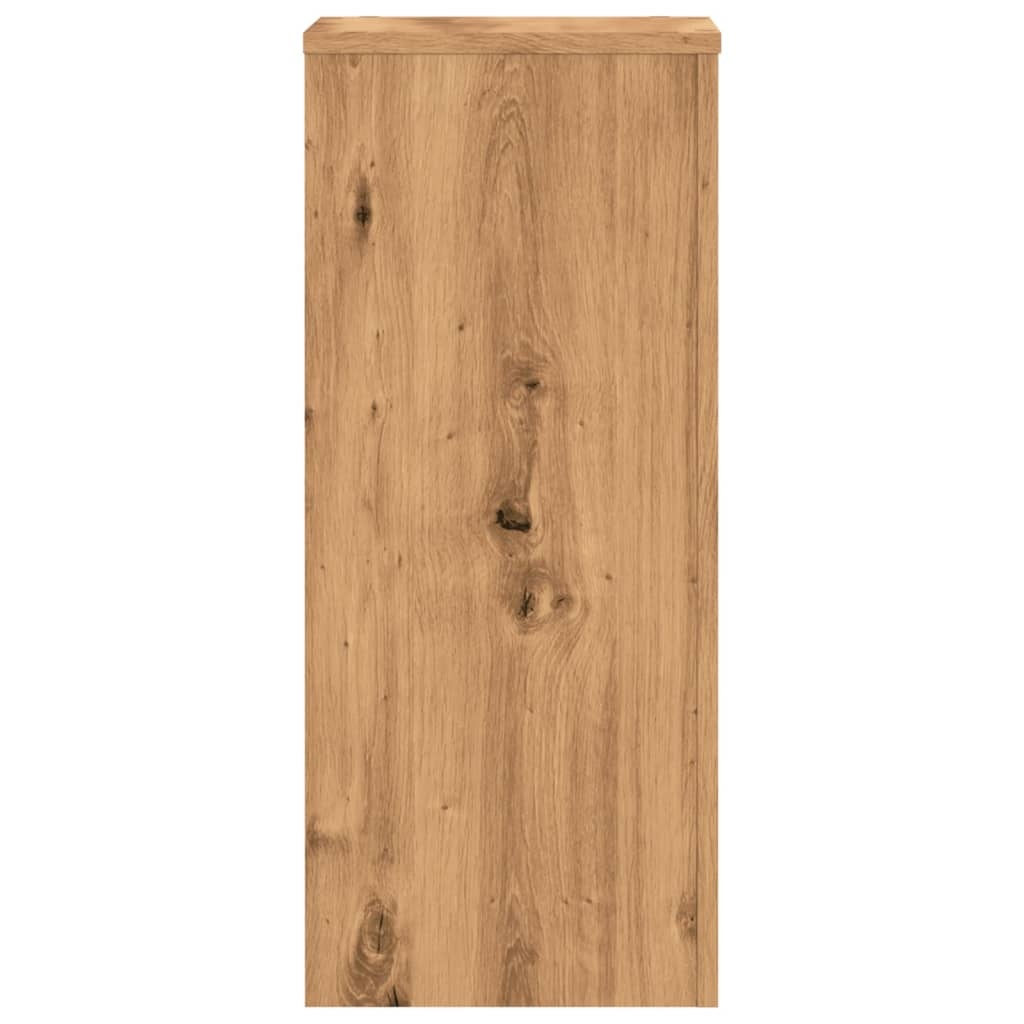 VidaXL Plantenstandaards 2 st 30x30x70 cm hout artisanaal eiken
