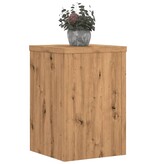 VidaXL Plantenstandaards 2 st 25x25x35 cm hout artisanaal eiken