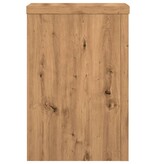 VidaXL Plantenstandaards 2 st 25x25x35 cm hout artisanaal eiken