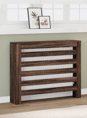 VidaXL Radiatorombouw 104x20x82 cm bewerkt hout bruin eikenkleurig