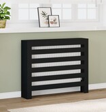 VidaXL Radiatorombouw 104x20x82 cm bewerkt hout zwart