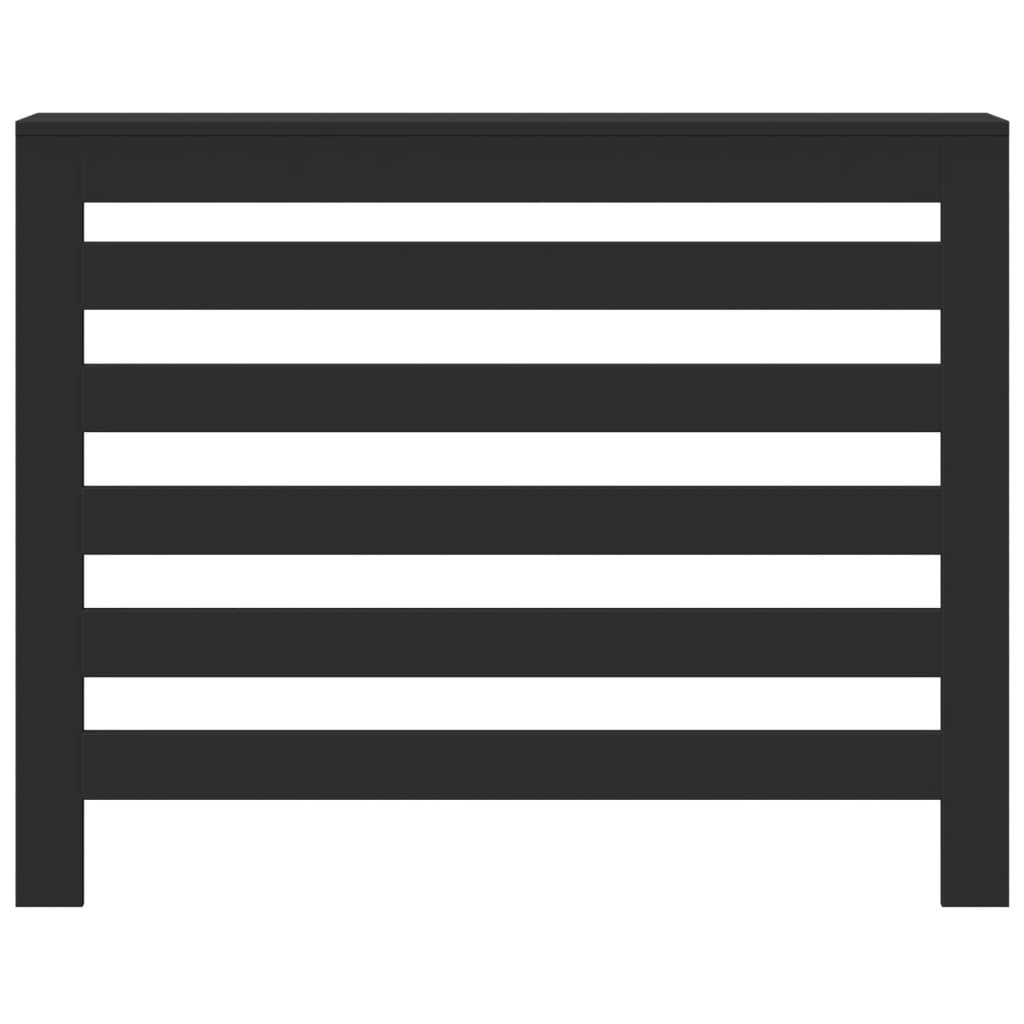 VidaXL Radiatorombouw 104x20x82 cm bewerkt hout zwart