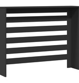 VidaXL Radiatorombouw 104x20x82 cm bewerkt hout zwart