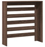 VidaXL Radiatorombouw 78x20x82 cm bewerkt hout bruin eikenkleurig