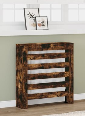 VidaXL Radiatorombouw 78x20x82 cm bewerkt hout gerookt eikenkleurig