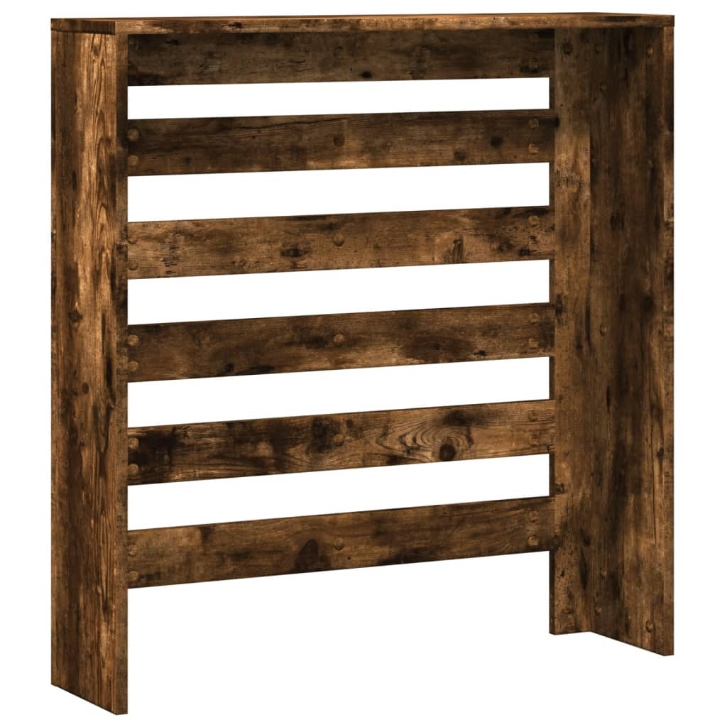 VidaXL Radiatorombouw 78x20x82 cm bewerkt hout gerookt eikenkleurig