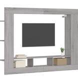 VidaXL Tv-meubel 152x22x113 cm bewerkt hout grijs sonoma eikenkleurig