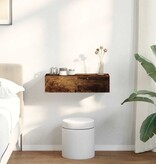 VidaXL Wandschap met lades 60x26,5x15 cm bewerkt hout gerookt eiken