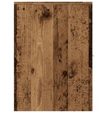 VidaXL Badkamerkast smal met wielen bewerkt hout oud houtkleurig