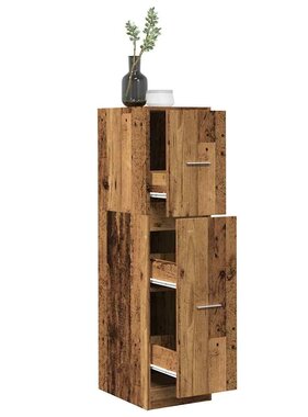 VidaXL Apothekerskast 30x41x118 cm bewerkt hout oud houtkleurig