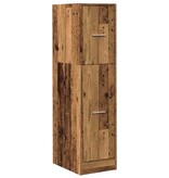 VidaXL Apothekerskast 30x41x118 cm bewerkt hout oud houtkleurig