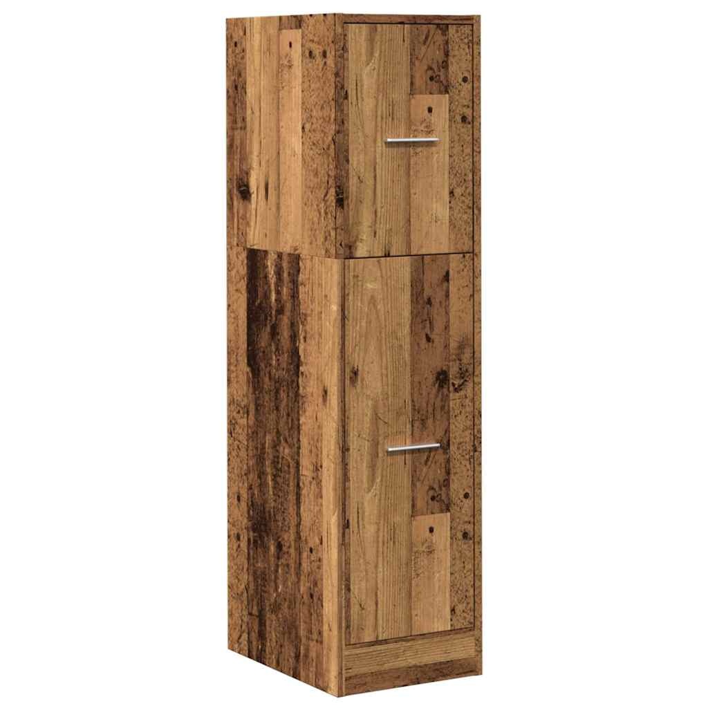 VidaXL Apothekerskast 30x41x118 cm bewerkt hout oud houtkleurig