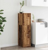 VidaXL Apothekerskast 30x41x118 cm bewerkt hout oud houtkleurig