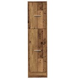 VidaXL Apothekerskast 30x41x118 cm bewerkt hout oud houtkleurig
