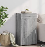 VidaXL Dressoir 50x42,5x93 cm bewerkt hout grijs sonoma eikenkleurig