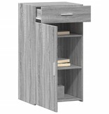 VidaXL Dressoir 50x42,5x93 cm bewerkt hout grijs sonoma eikenkleurig