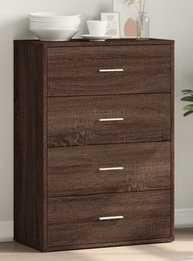 VidaXL Dressoir 60x31x84 cm bewerkt hout bruin eikenkleur