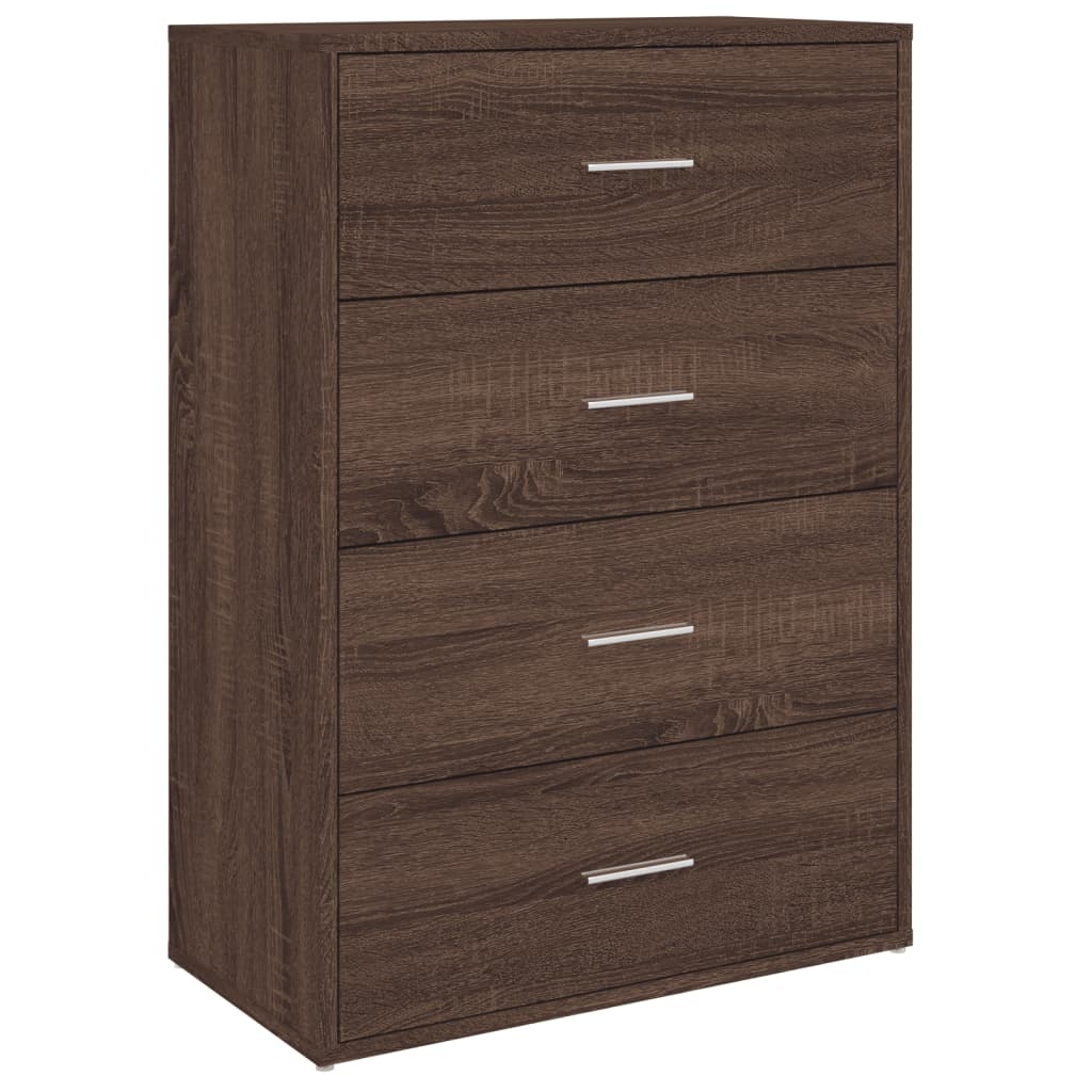 VidaXL Dressoir 60x31x84 cm bewerkt hout bruin eikenkleur