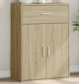 VidaXL Dressoir 60x30x84 cm bewerkt hout sonoma eikenkleurig