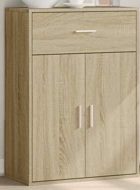 VidaXL Dressoir 60x30x84 cm bewerkt hout sonoma eikenkleurig