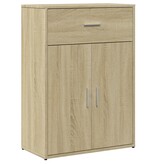 VidaXL Dressoir 60x30x84 cm bewerkt hout sonoma eikenkleurig