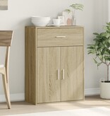 VidaXL Dressoir 60x30x84 cm bewerkt hout sonoma eikenkleurig