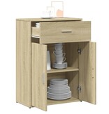 VidaXL Dressoir 60x30x84 cm bewerkt hout sonoma eikenkleurig