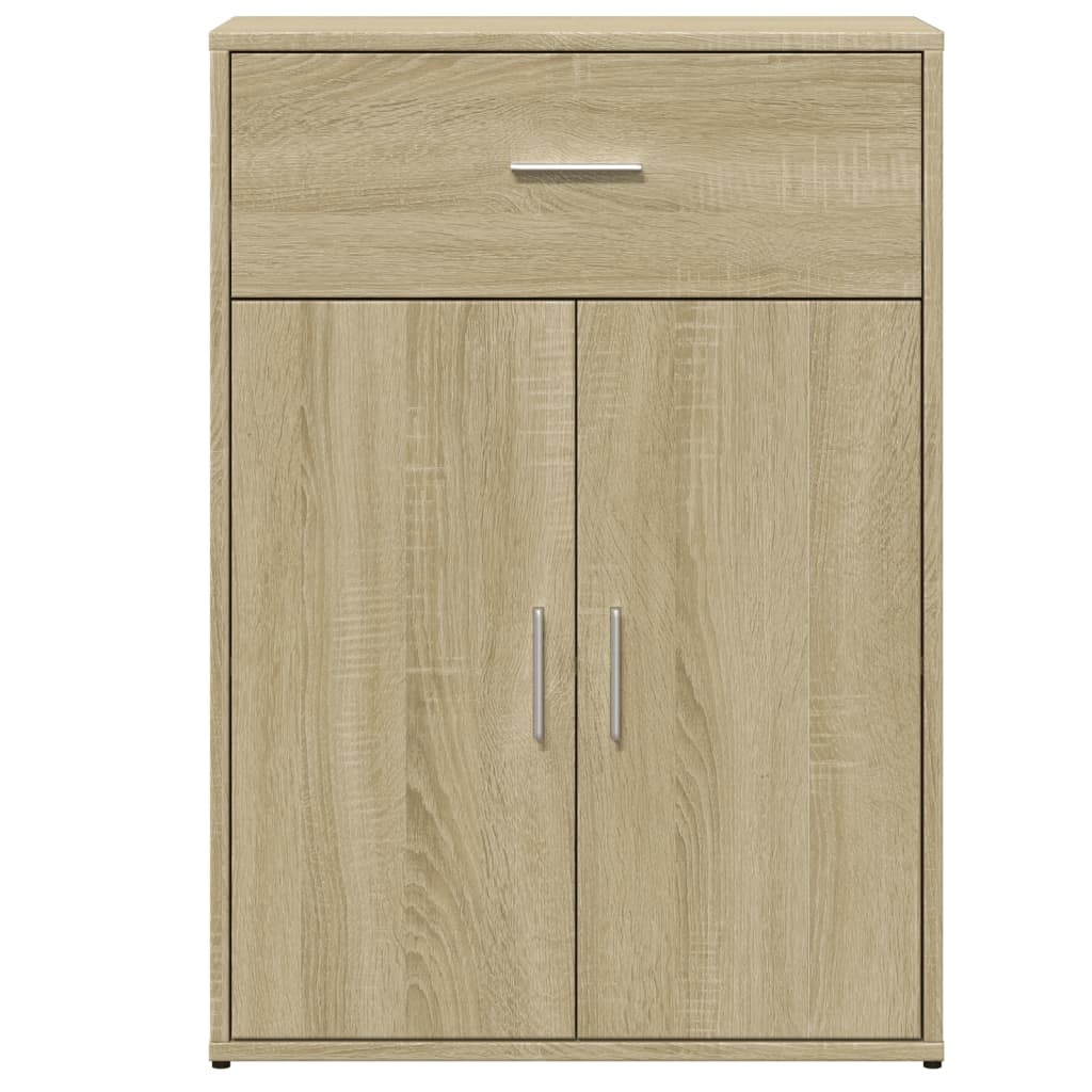 VidaXL Dressoir 60x30x84 cm bewerkt hout sonoma eikenkleurig