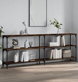 VidaXL Wandtafel 200x29x75 cm bewerkt hout gerookt eikenkleurig