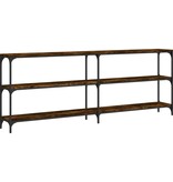 VidaXL Wandtafel 200x29x75 cm bewerkt hout gerookt eikenkleurig