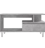VidaXL Salontafel 90x49x45 cm bewerkt hout betongrijs