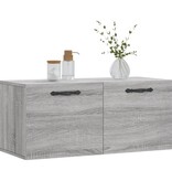VidaXL Wandkast 80x36,5x35 cm bewerkt hout grijs sonoma eikenkleurig