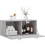 VidaXL Wandkast 80x36,5x35 cm bewerkt hout grijs sonoma eikenkleurig