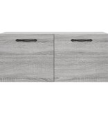 VidaXL Wandkast 80x36,5x35 cm bewerkt hout grijs sonoma eikenkleurig