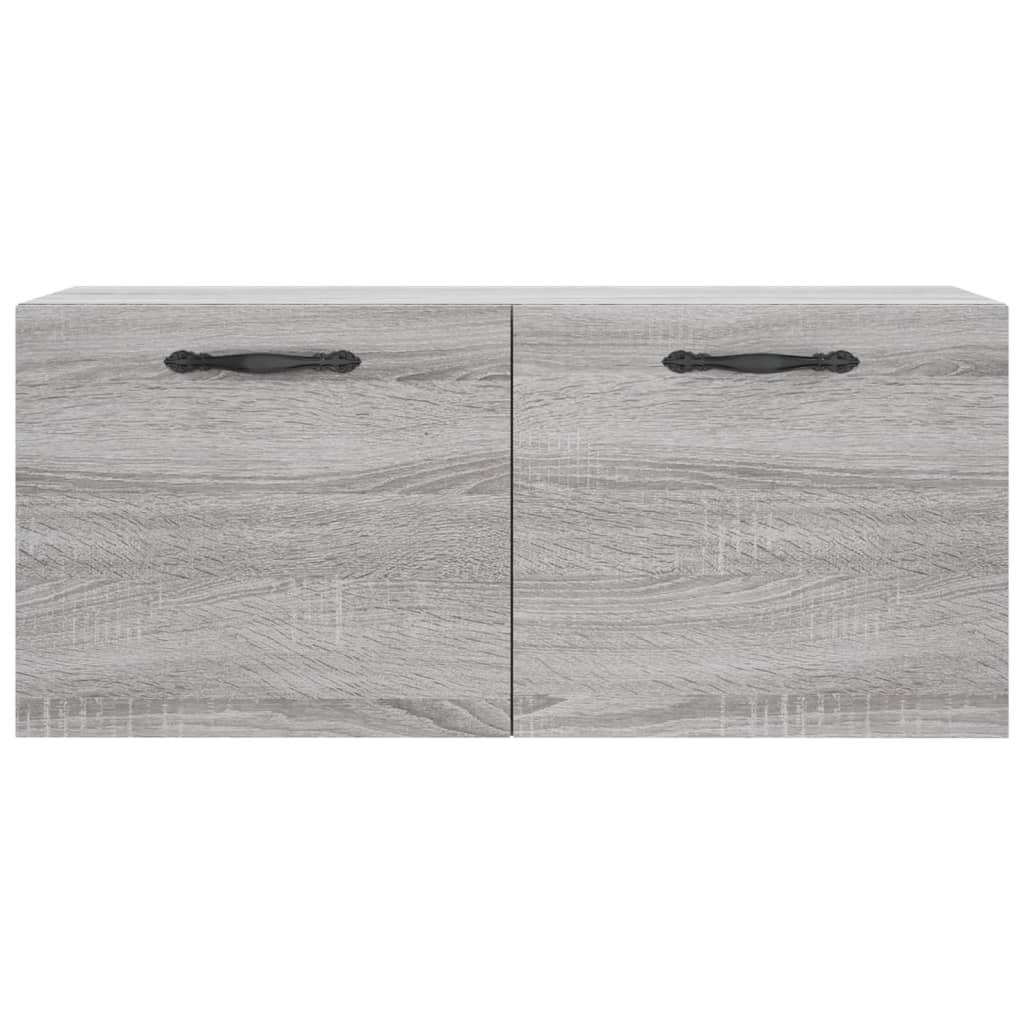 VidaXL Wandkast 80x36,5x35 cm bewerkt hout grijs sonoma eikenkleurig